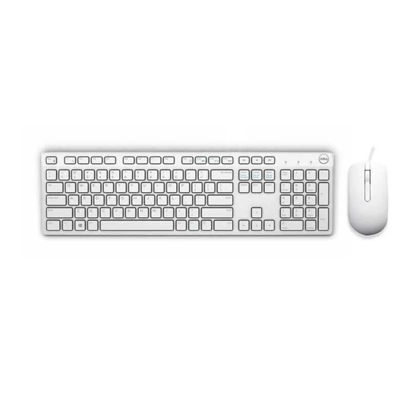 戴尔（DELL） KB216+MS116 有线键盘鼠标套装 白色的照片